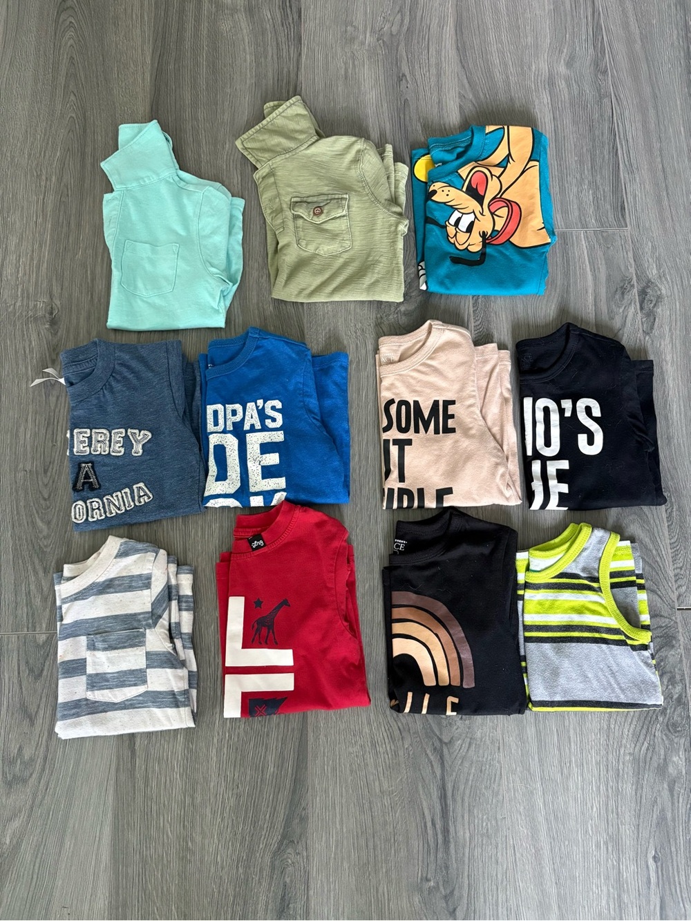 Kids Mixed Graphic T-Shirt Lot 3T-4T- Short Sleeve & Tank Tops